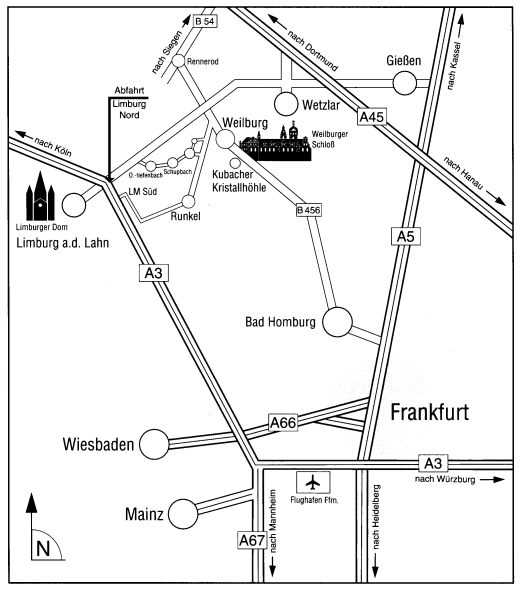 Anfahrt Weilburg